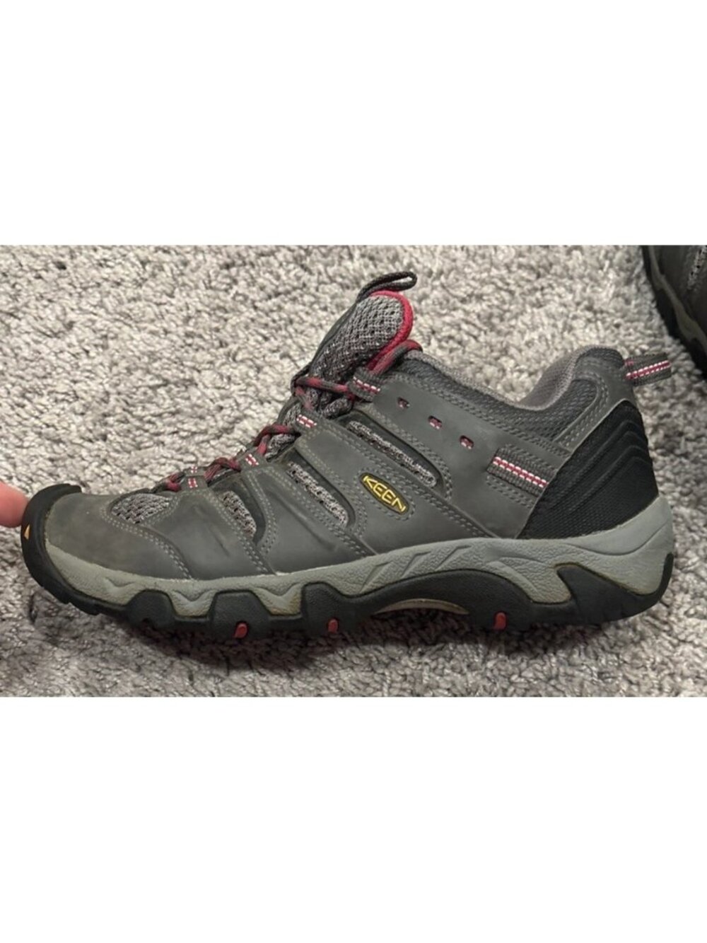 Keen 1011280 Women's Size 9 Waterproof Gray Pink Hiking Shoes Athletic